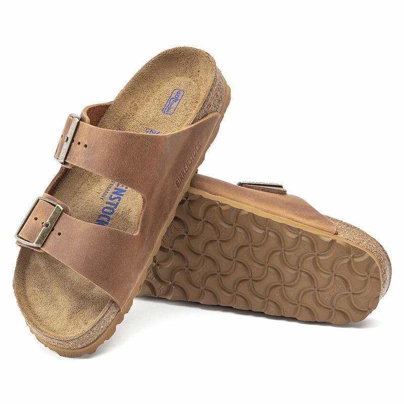 Arizona Birkenstock Soft Footbed Oiled Kozene Damske Hnede | SK 16VRW